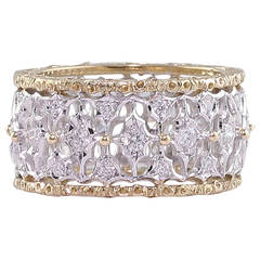 M. Buccellati Diamond Gold Band Ring