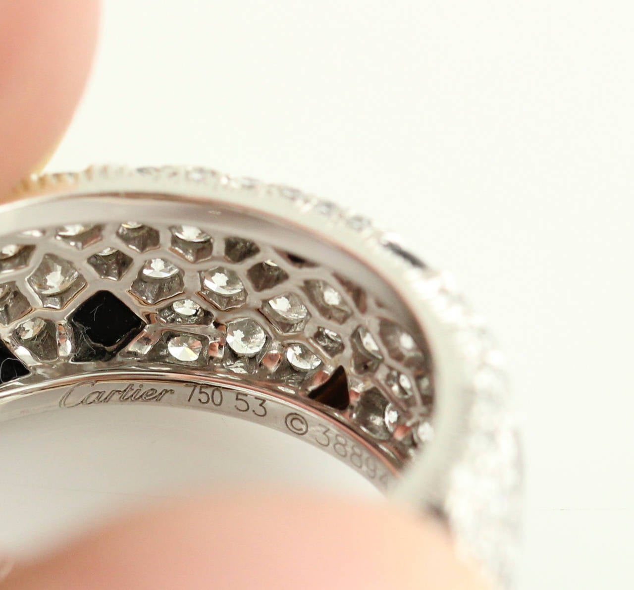 cartier panther diamond ring