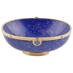Silverhorn Lapis Seed Pearl Moonstone Gold Bowl 6