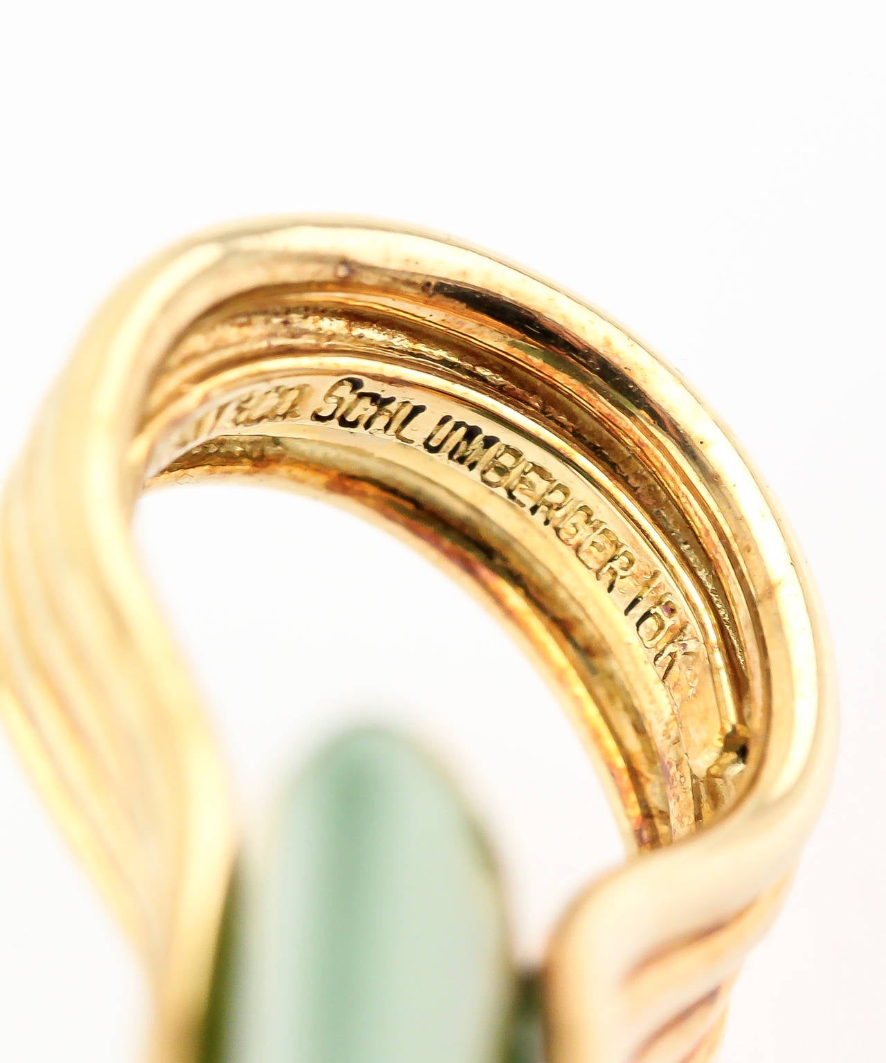 Tiffany & Co. Schlumberger Nephrite Gold Letter Opener 1