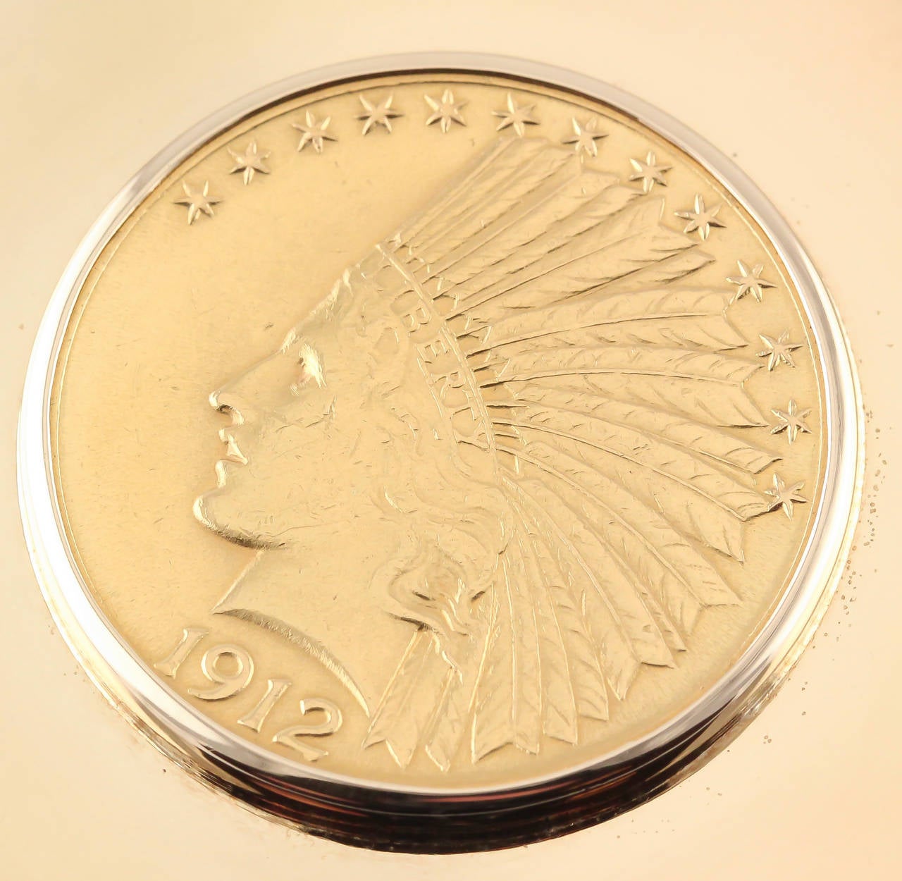 Men's Tiffany & Co. Indian Head Liberty Coin Gold Money Clip