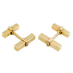 TIFFANY & CO. Gold Bar Cufflinks