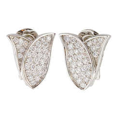 GRAFF BLUE BELL Diamond & Gold Earclips