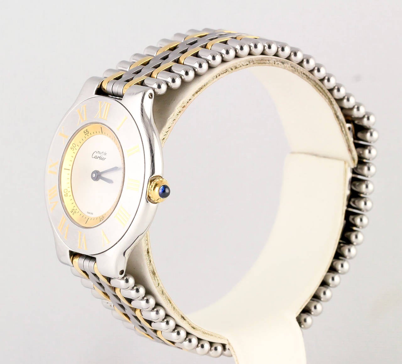 Classic 18K gold plated and stainless steel wrist watch from the 