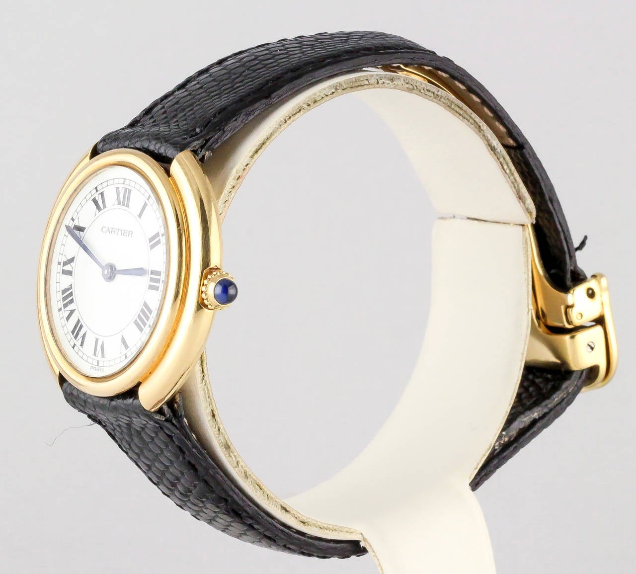 Cartier Yellow Gold Ellipse Wristwatch In Excellent Condition In New York, NY