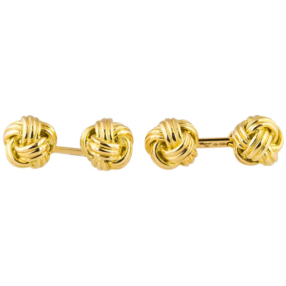 Chopard Gold Knot Cufflinks