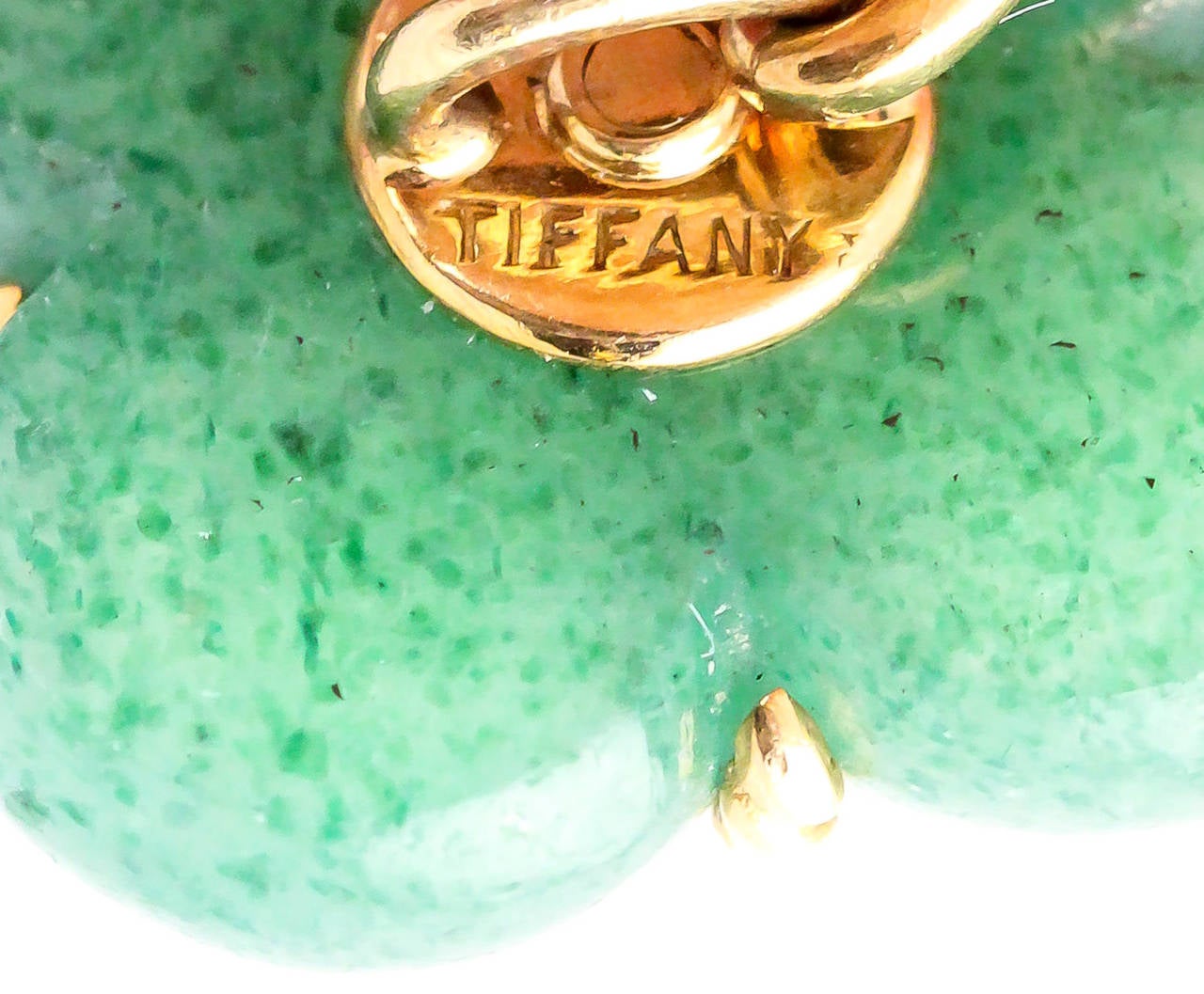 Men's Tiffany & Co. French Aventurine Gold Cufflinks