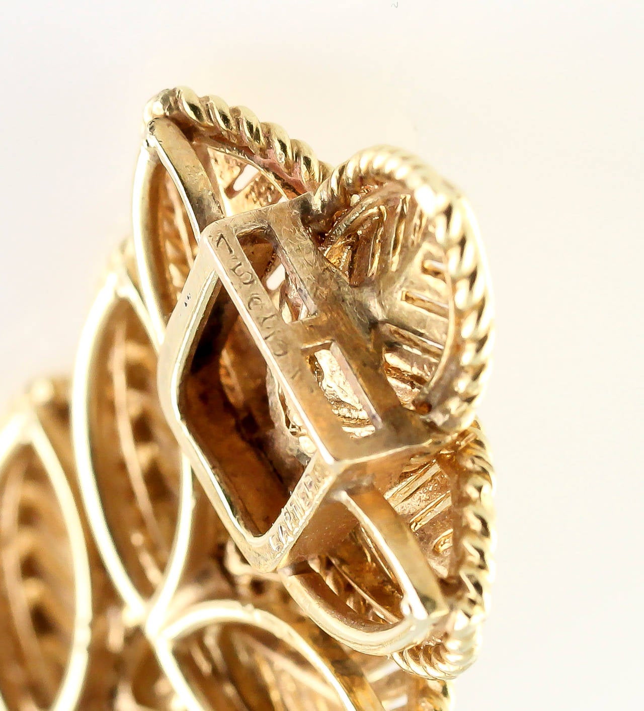 Women's Cartier Retro Flexible Gold Multi Leaf Bracelet