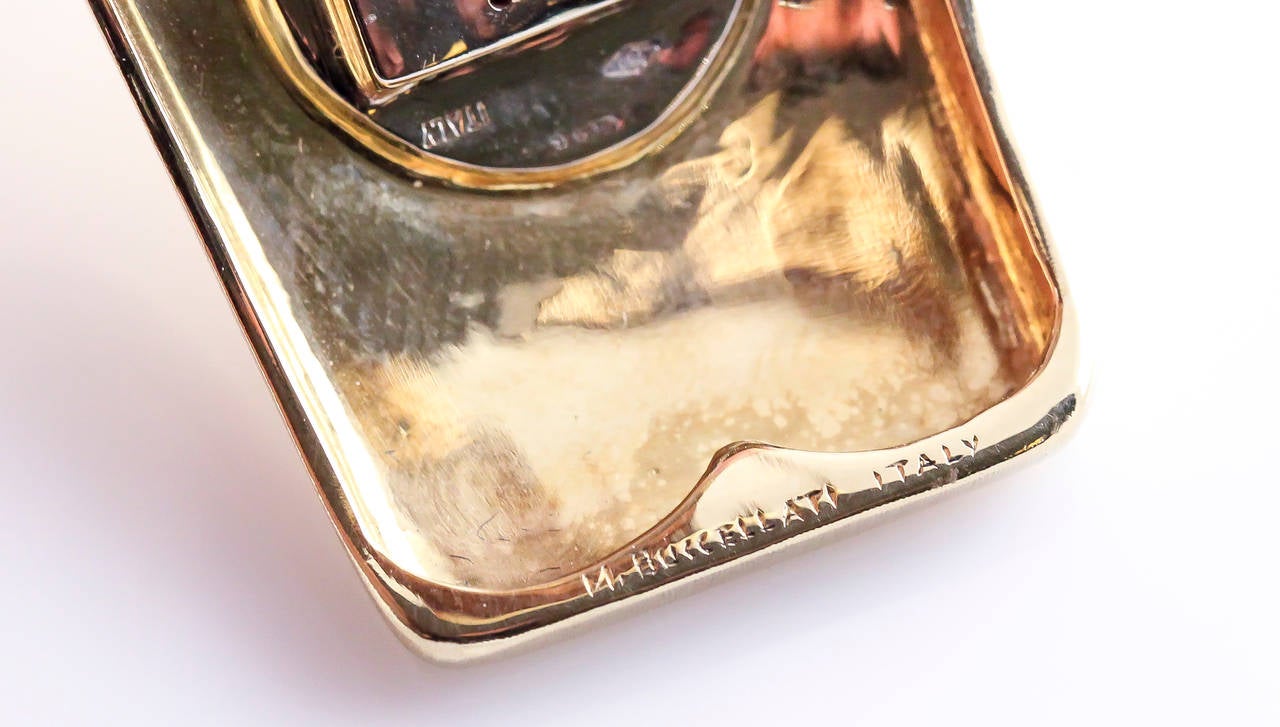 M. BUCCELLATI Wide Diamond and Gold Cuff Bracelet 2