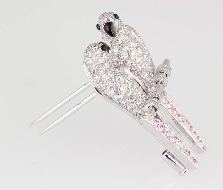 Rare and unusual diamond brooch from the 