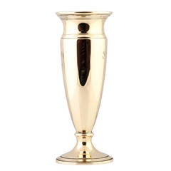 Vase à fleurs rétro en or de Tiffany & Co