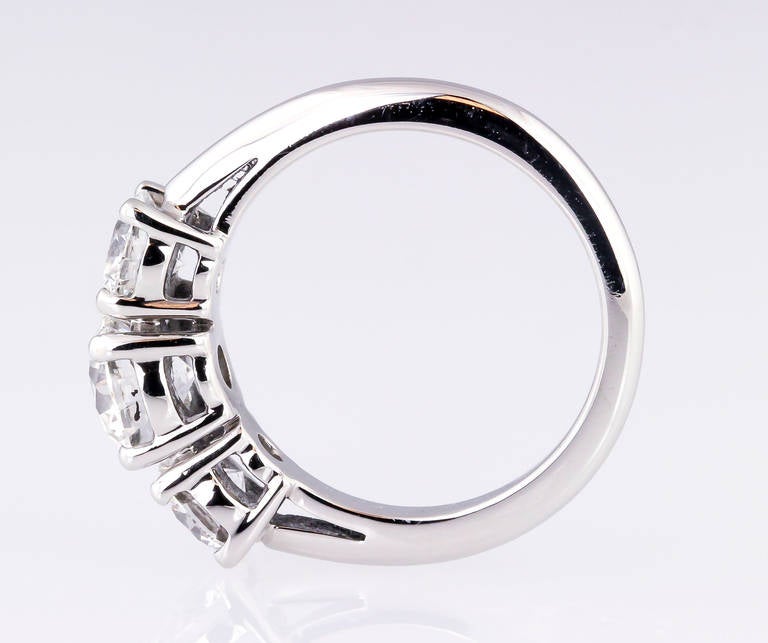 Women's Tiffany & Co. Diamond Platinum Three-Stone Engagement Ring