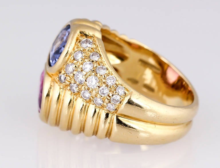 bulgari blue diamond ring