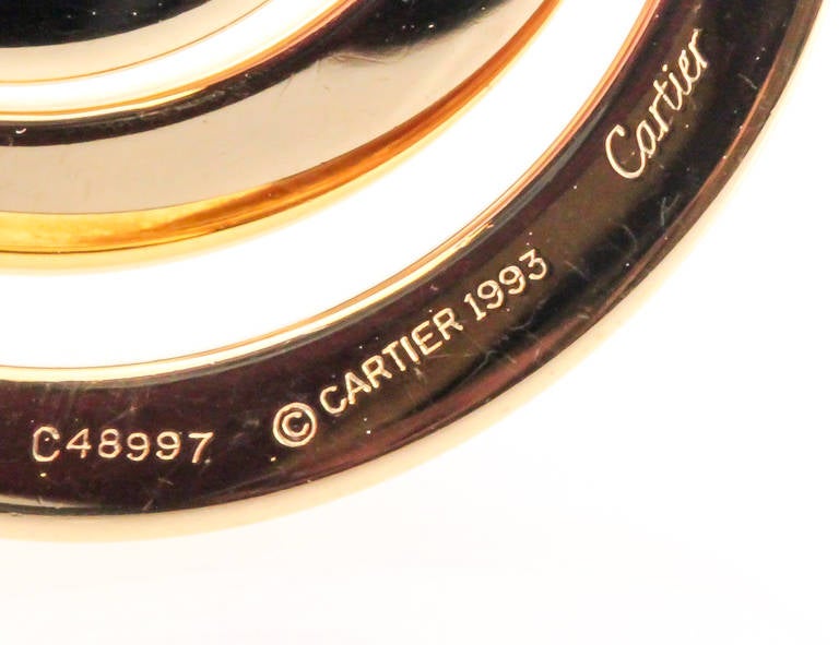 Cartier Large Gold Earclips at 1stDibs