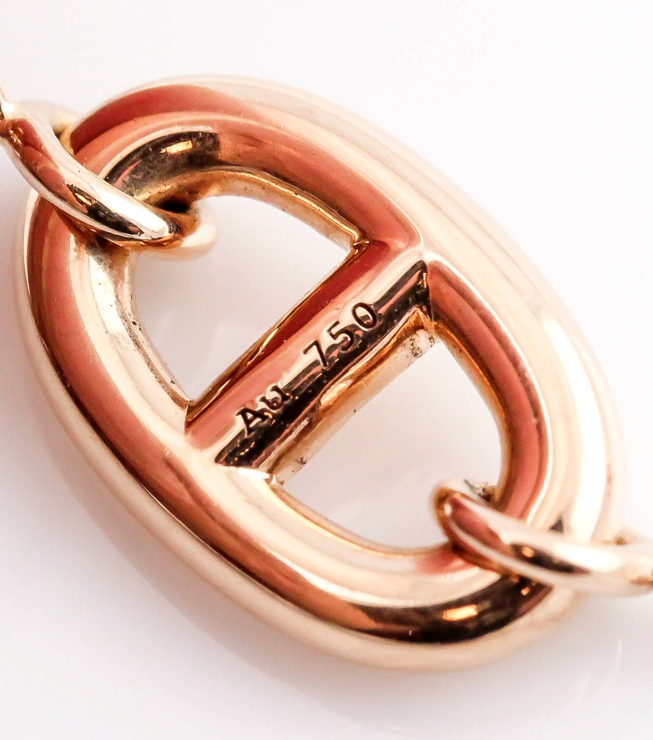 Hermes Farandole Long Pink Gold Necklace at 1stDibs | farandole long