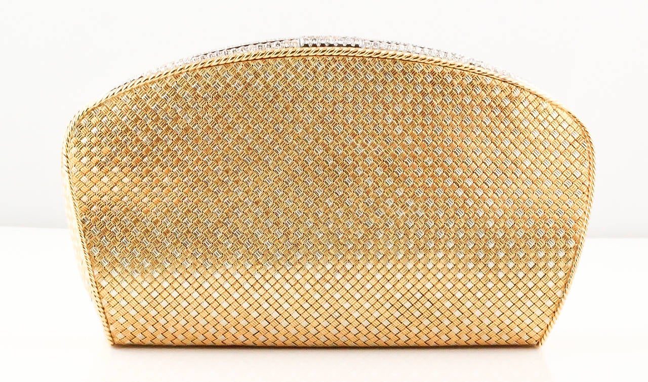 gold diamond clutch