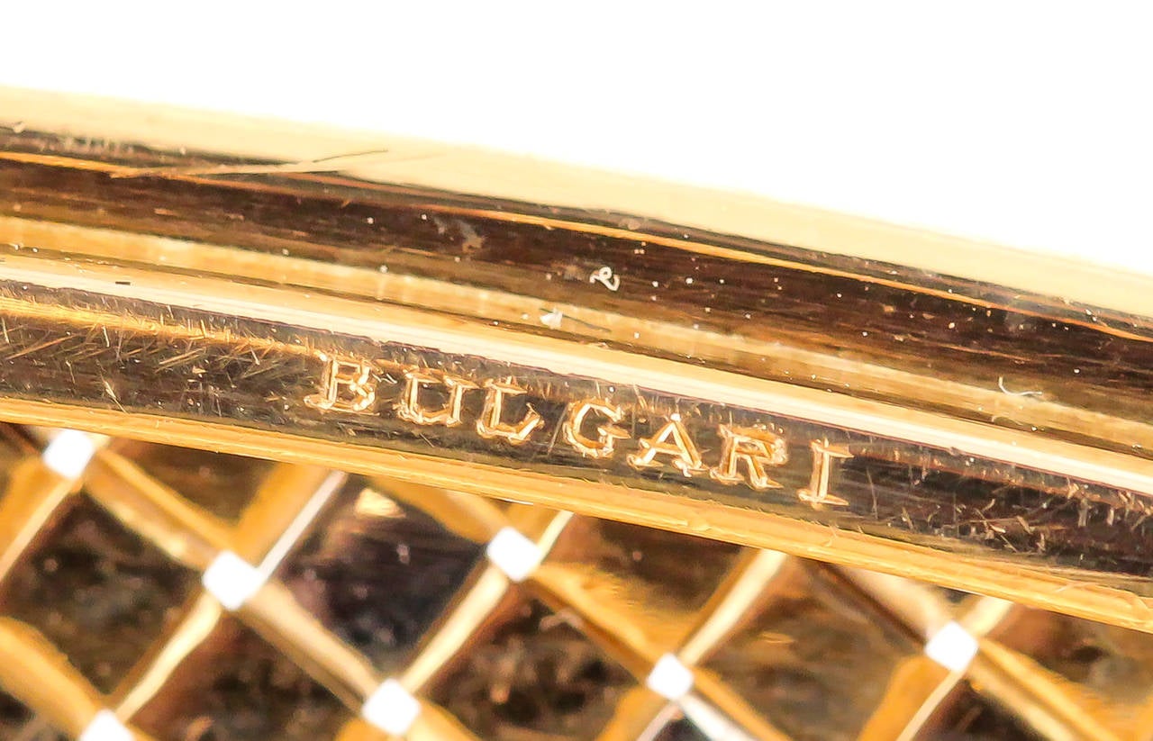 Bulgari Diamond Gold Clutch Purse 1