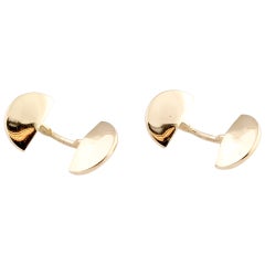 Cartier Retro Gold Fan Cufflinks