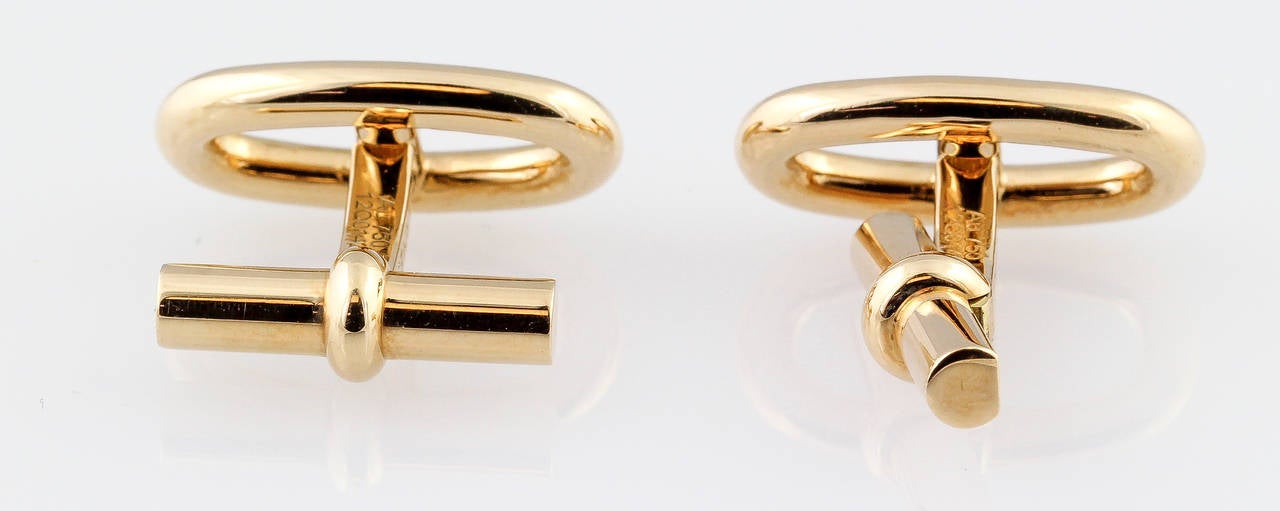 Hermes Gold Marine Cufflinks at 1stDibs hermes gold cufflinks, hermes