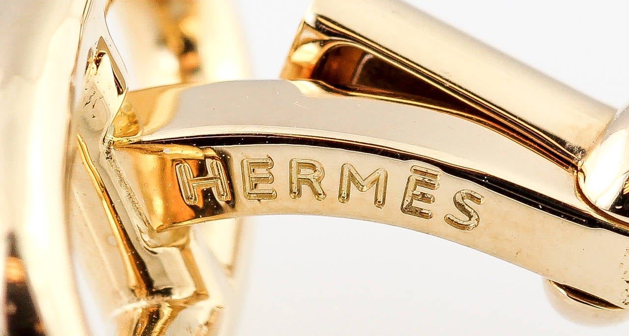 Hermes Gold Marine Cufflinks at 1stDibs | hermes gold cufflinks