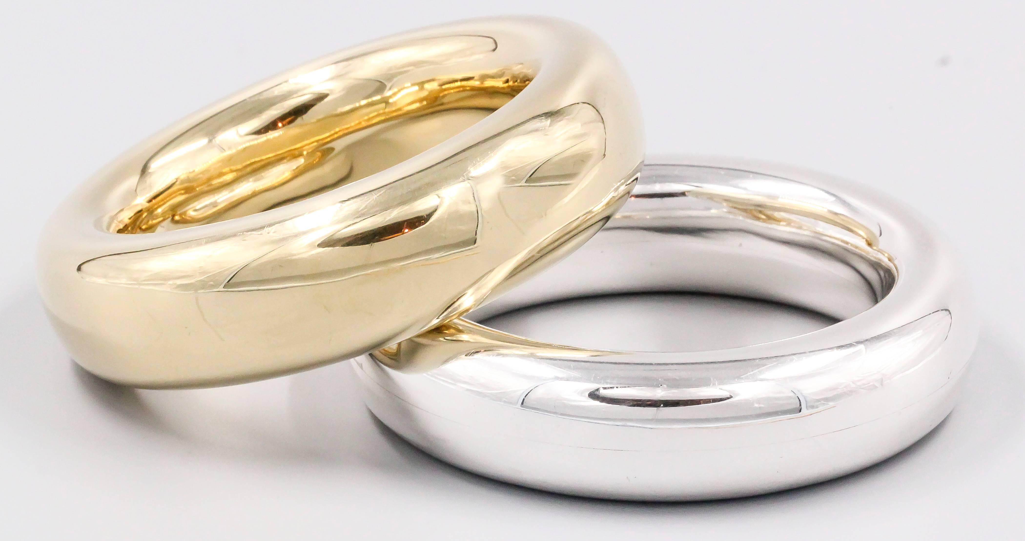 Elegant 18K yellow gold and sterling silver 