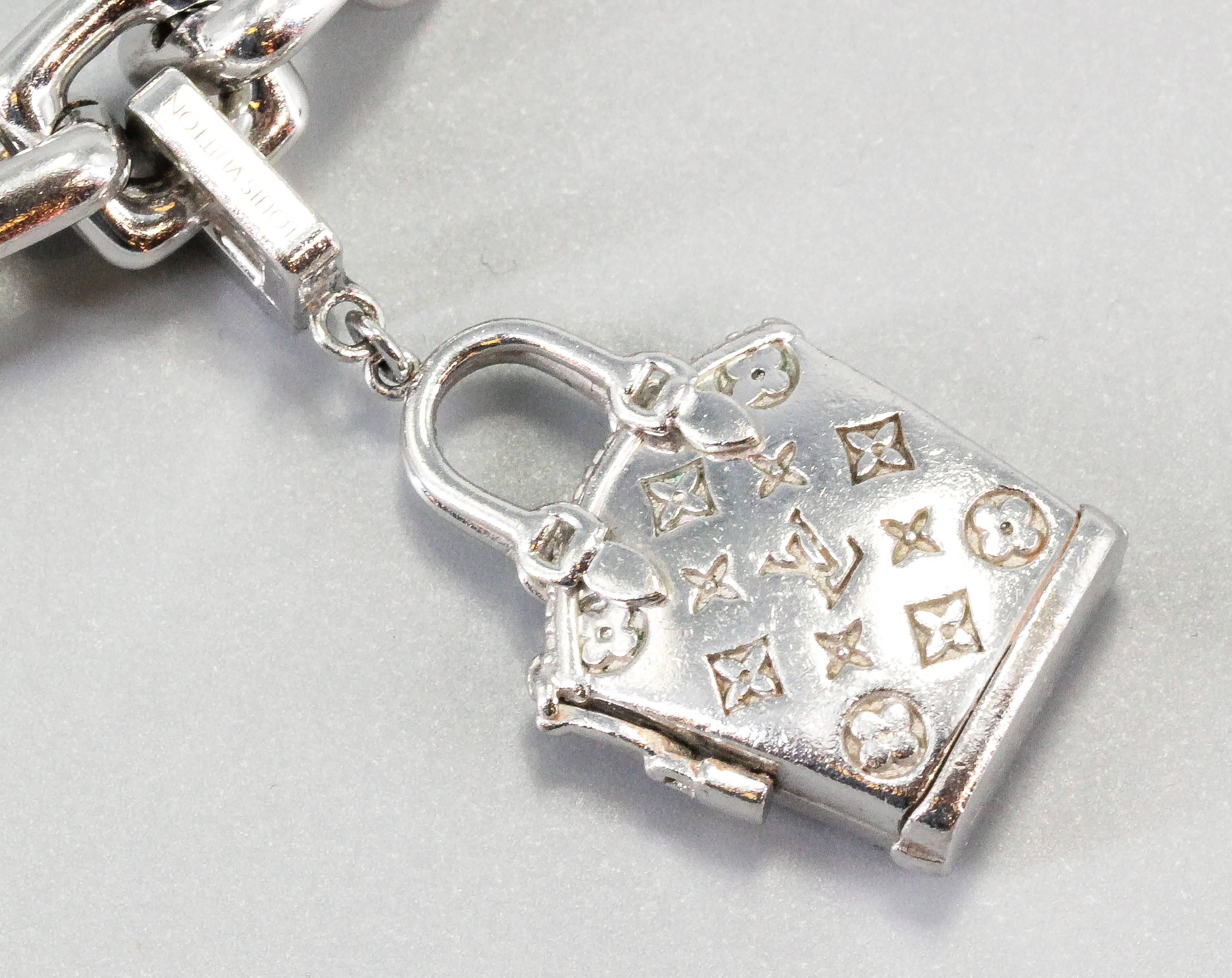 Louis Vuitton Gold Charm Bracelet In Good Condition In New York City, NY