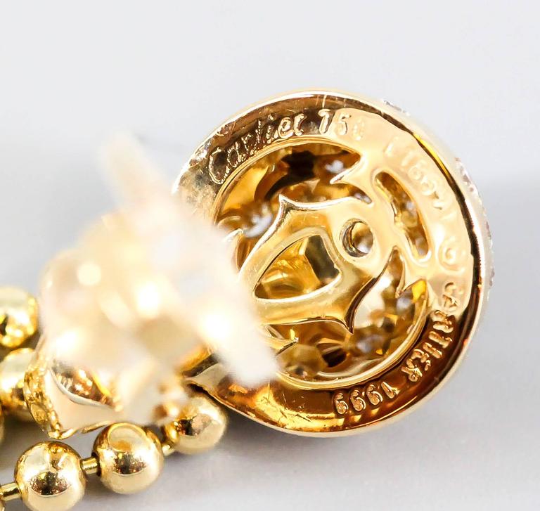 cartier diamond chandelier earrings