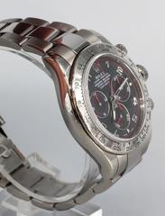 Rolex White Gold Cosmograph Daytona Z Series Black Dial Automatic Wristwatch