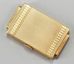 Cartier Yellow Gold Traveling Shutter Watch