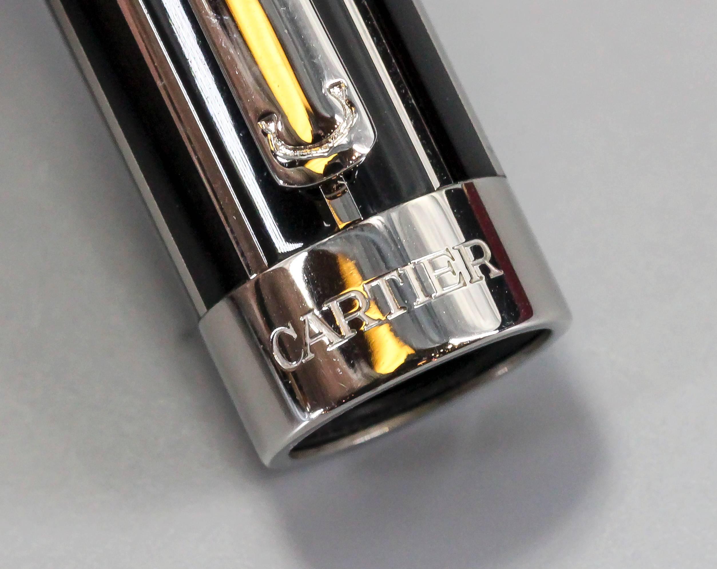 cartier pen with clock