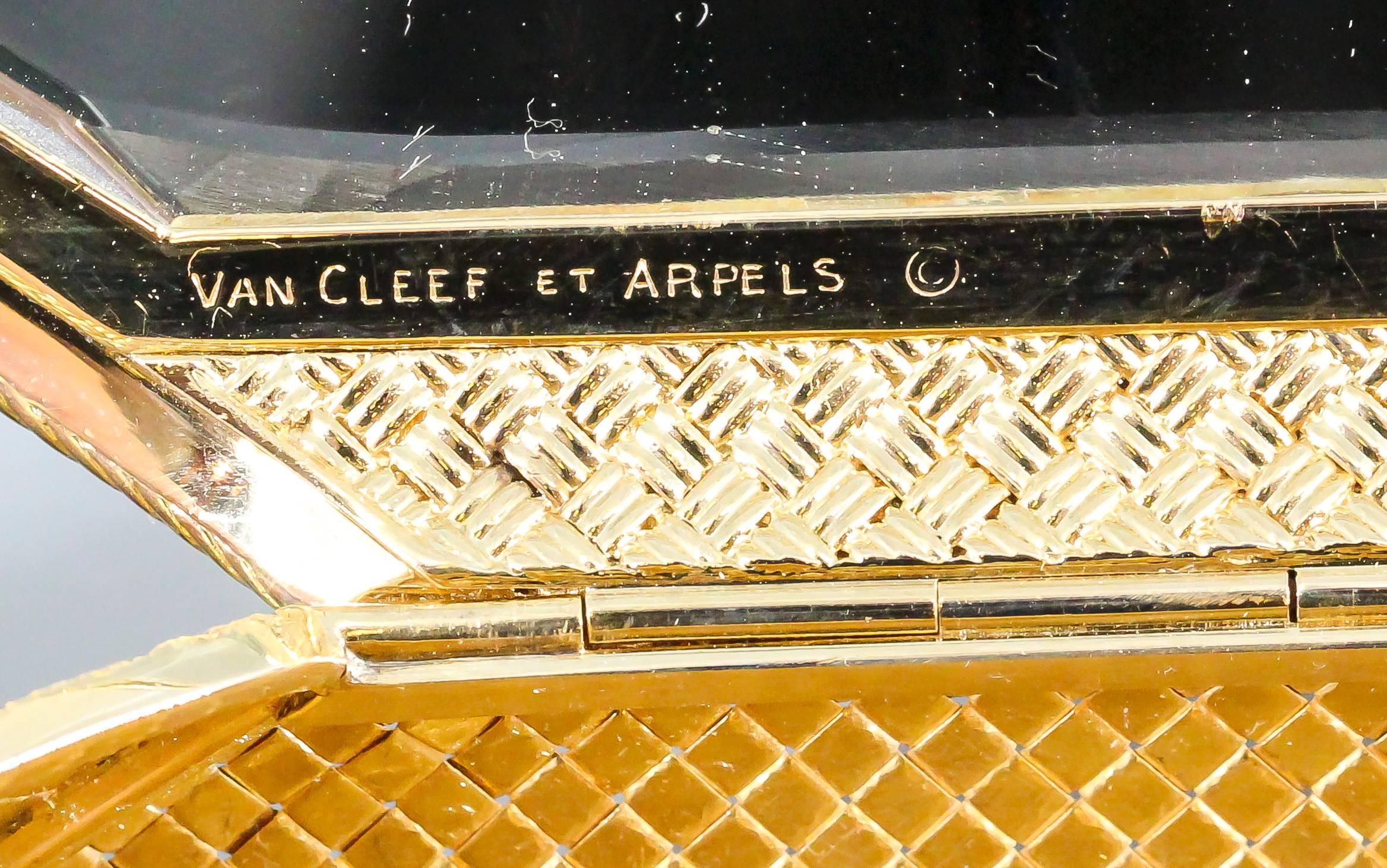 Van Cleef & Arpels Diamond Gold Purse Handbag 1