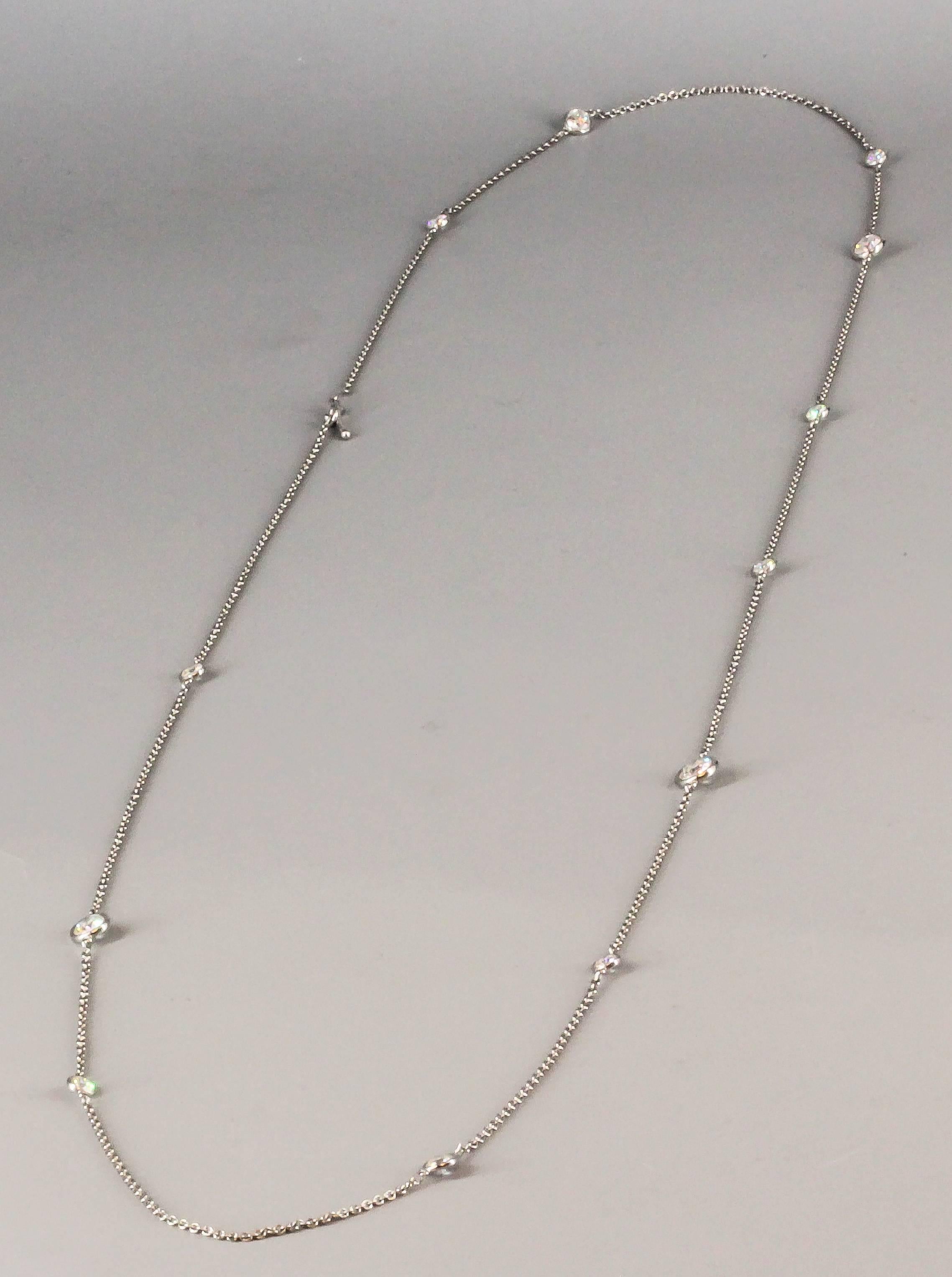 Timeless diamond and platinum necklace from the 