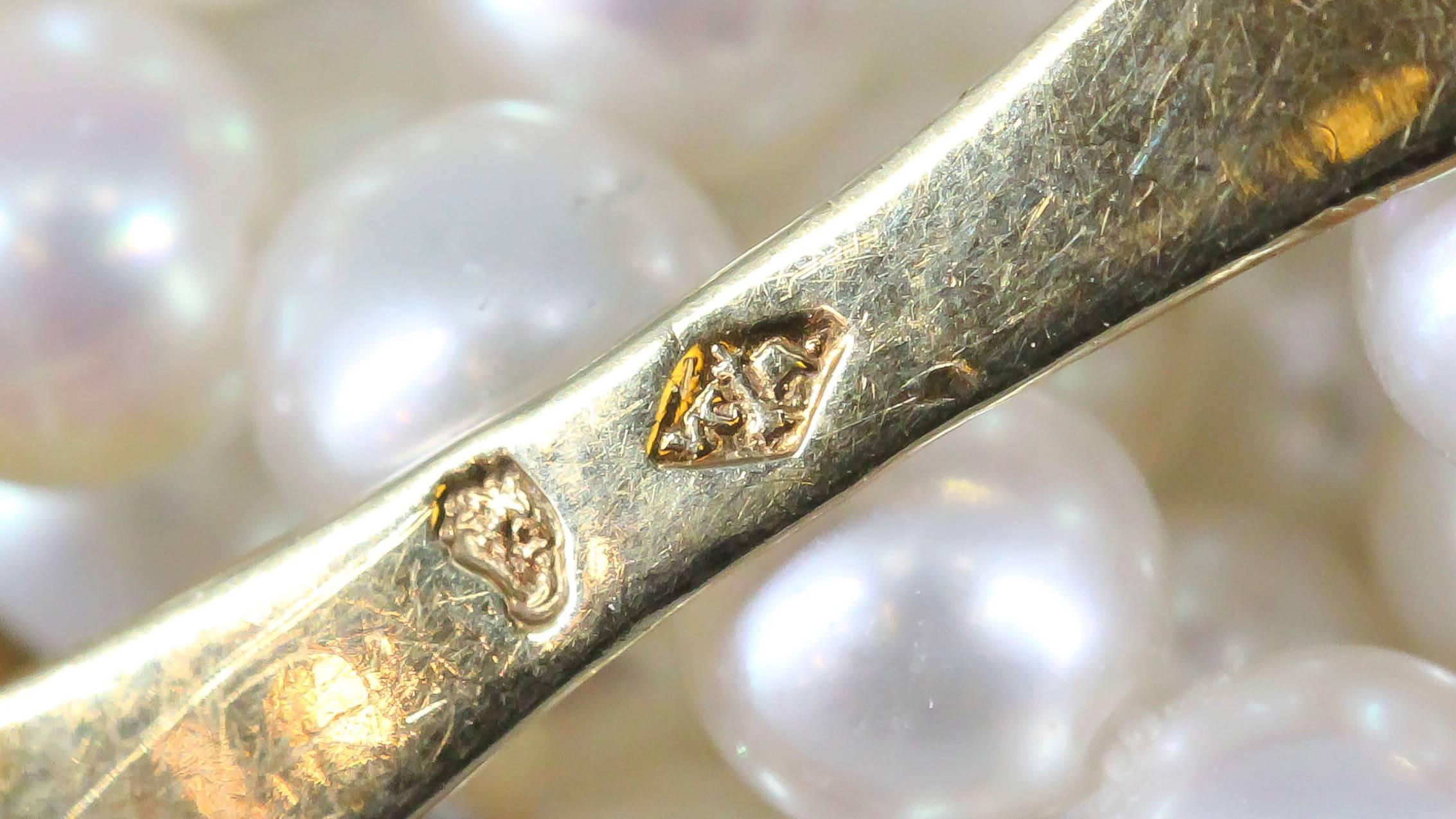 Van Cleef & Arpels Pearl Diamond Gold Torsade Necklace and Bracelet Combination 2