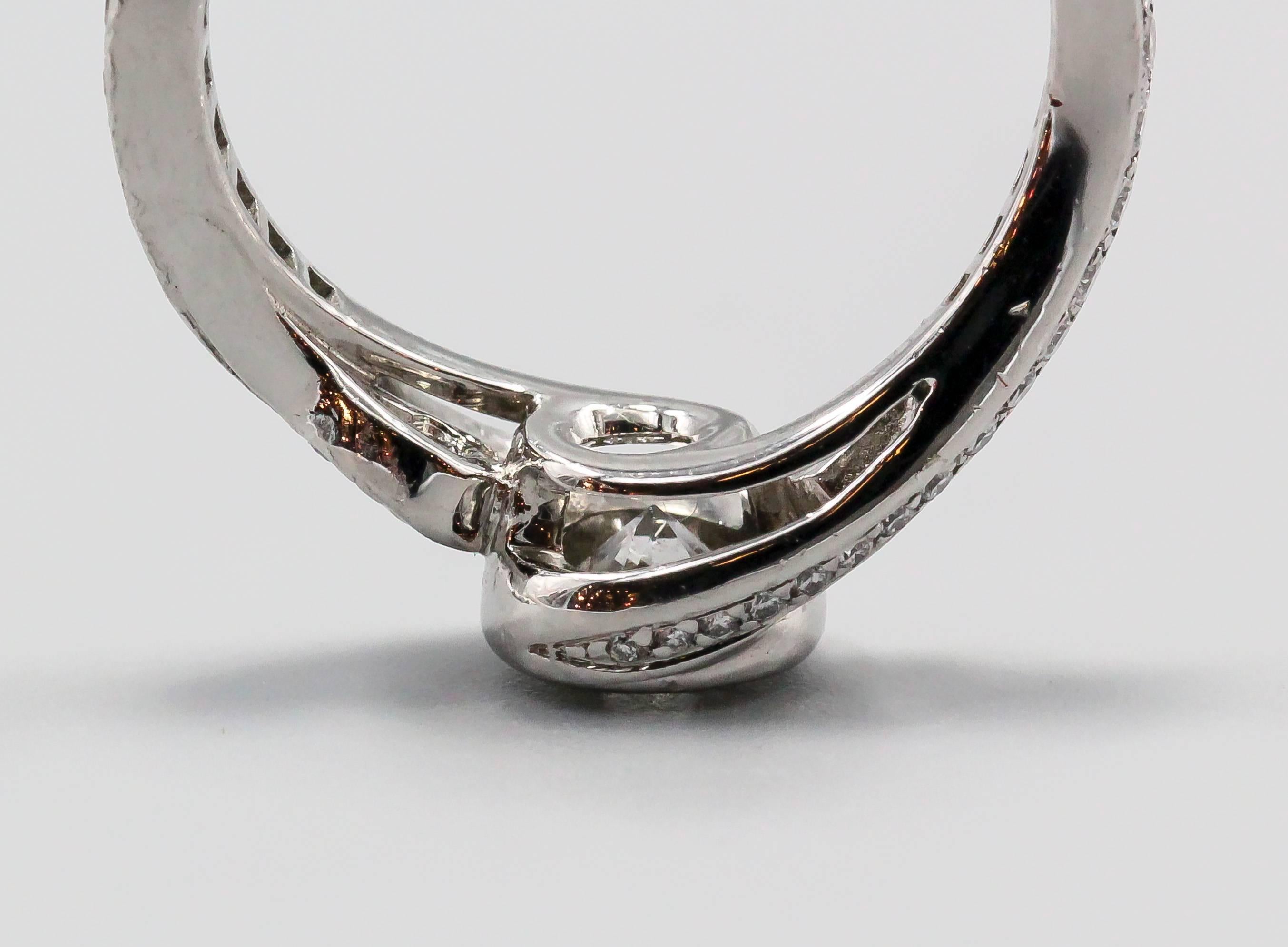 Cartier Diamond Platinum Engagement Ring 1