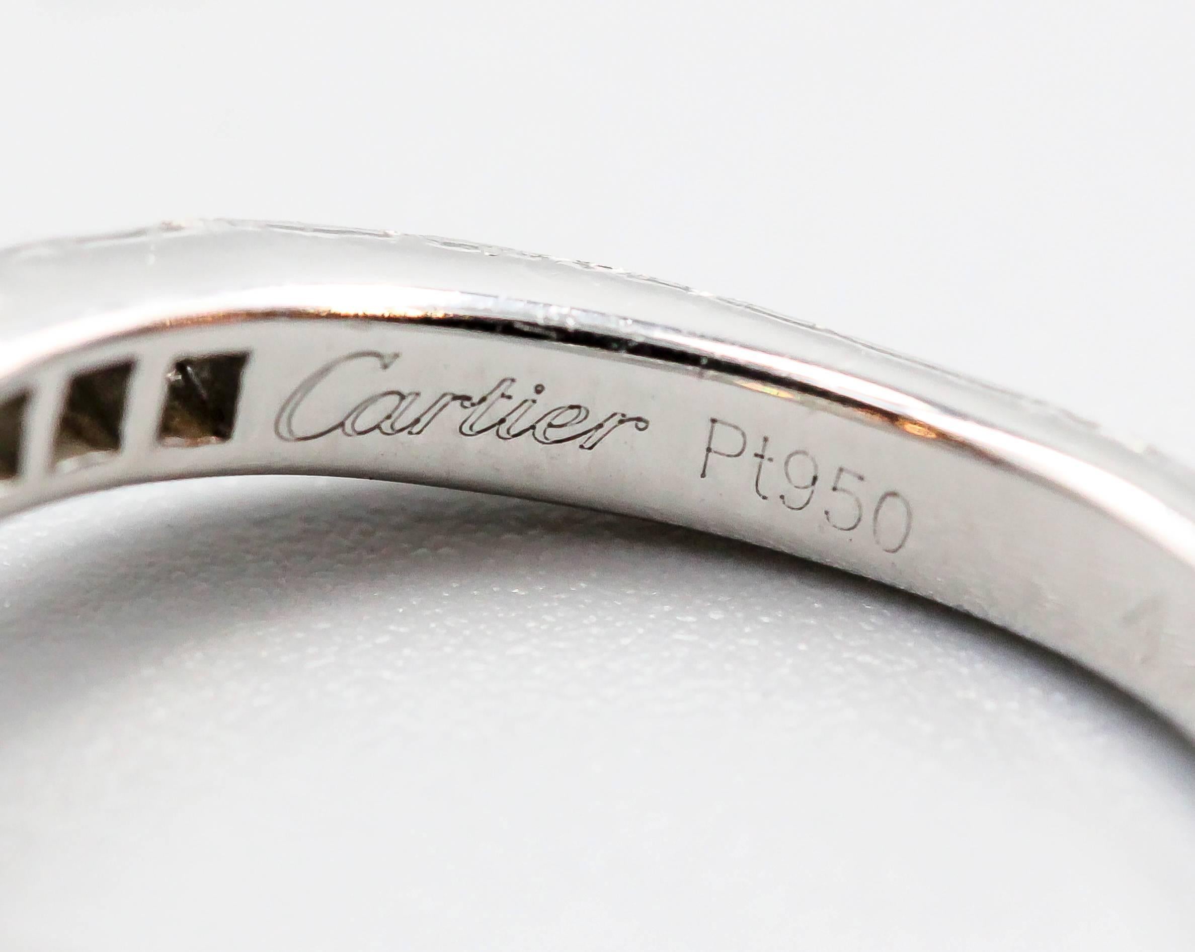 Cartier Diamond Platinum Engagement Ring 2