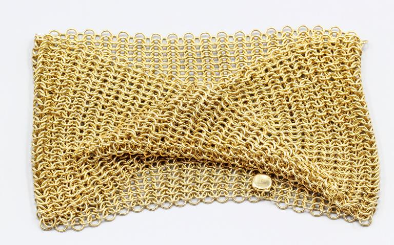 Tiffany And Co Elsa Peretti Gold Mesh Bracelet At 1stdibs Tiffany Co Elsa Peretti Gold Mesh Bracelet In Excellent Condition For New