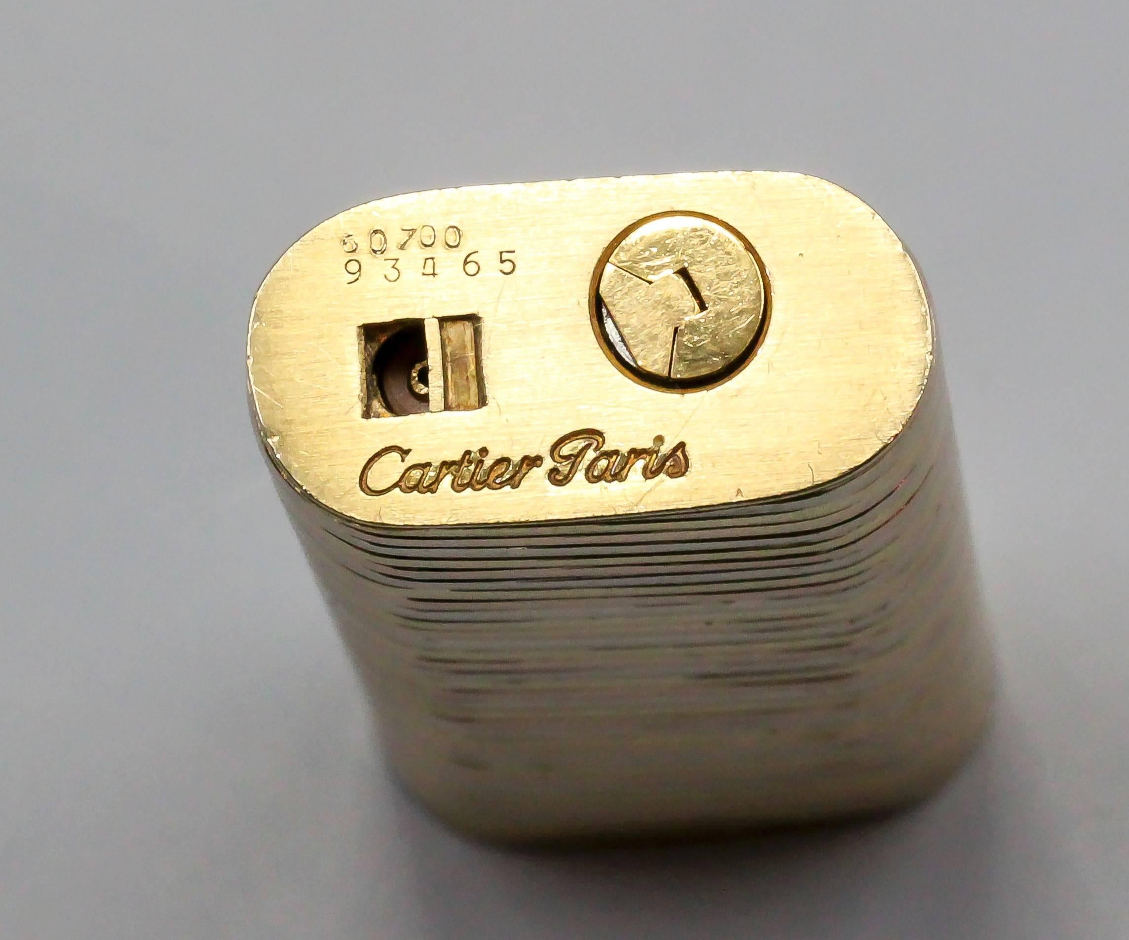 cartier gold lighter