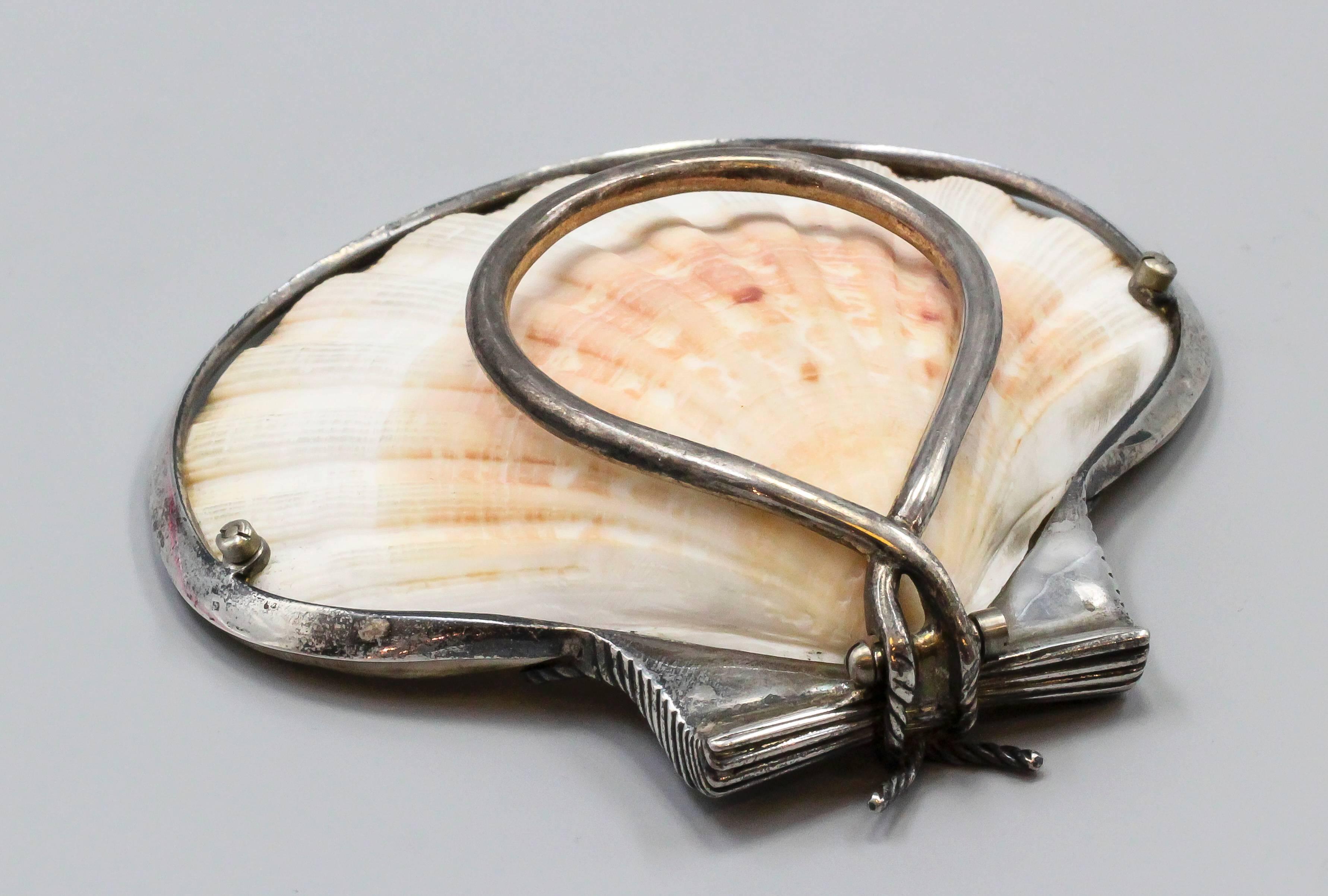 Women's or Men's Tiffany & Co. Schlumberger Sterling Silver Seashell Tray