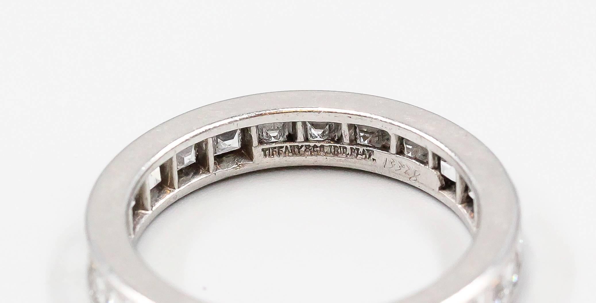Tiffany & Co. Platin-Bandring mit Diamant 1
