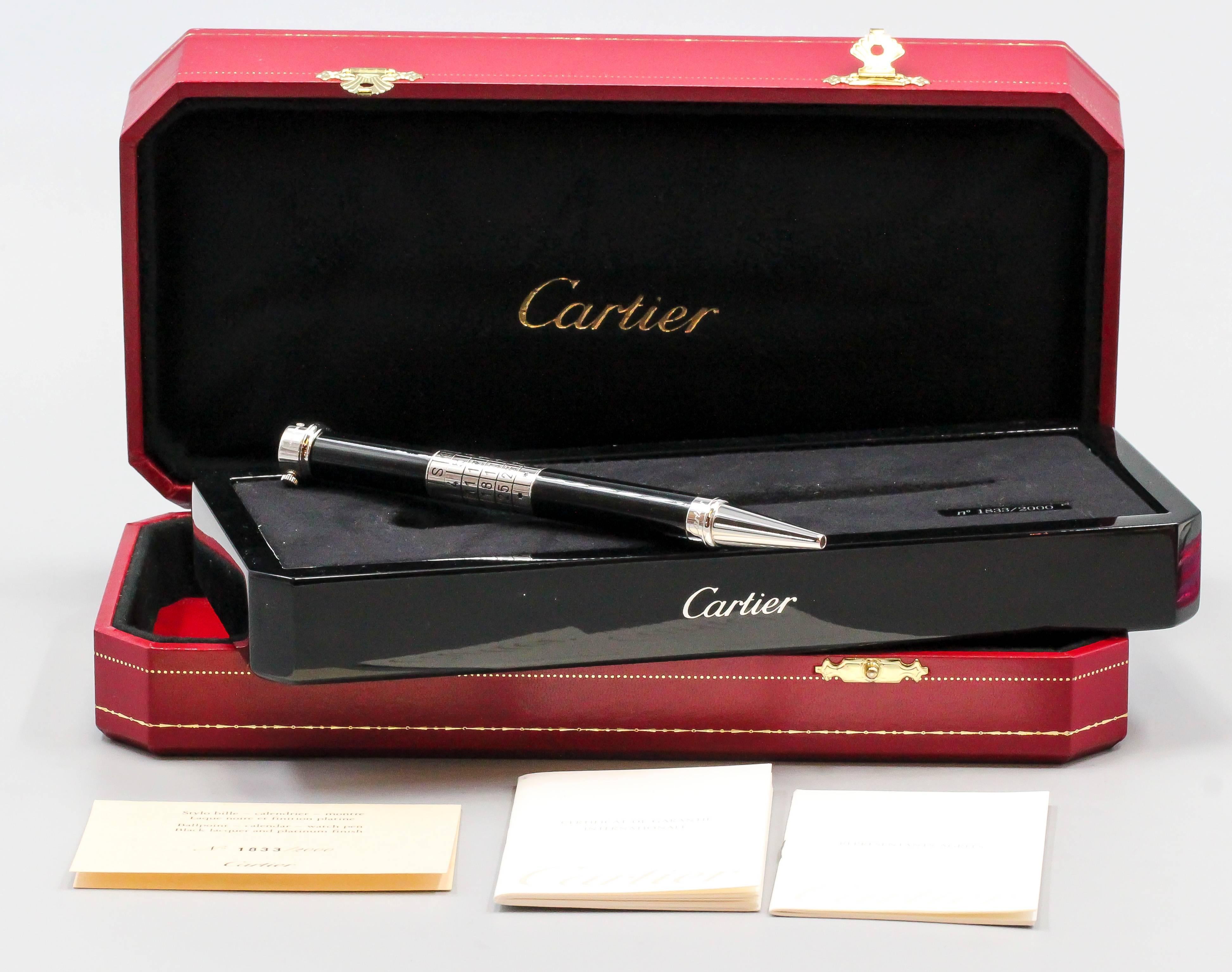 cartier pen limited edition for sale
