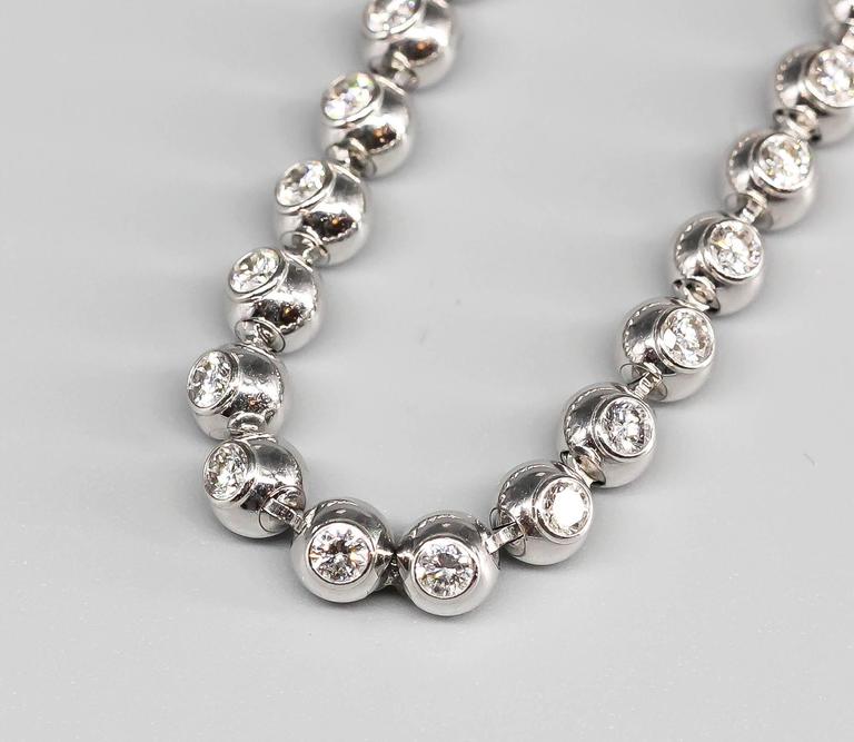 Cartier Perles et Diamants Diamond Gold Necklace at 1stDibs
