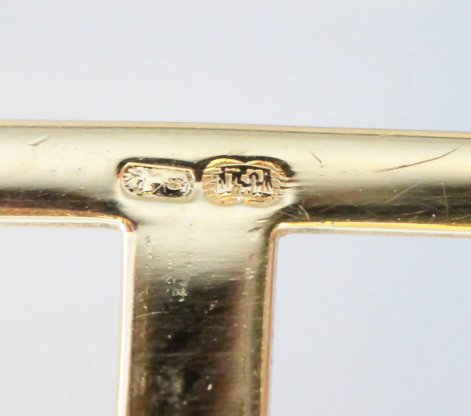 Rene Boivin Diamond Gold Bracelet with Deployment Clasp 3
