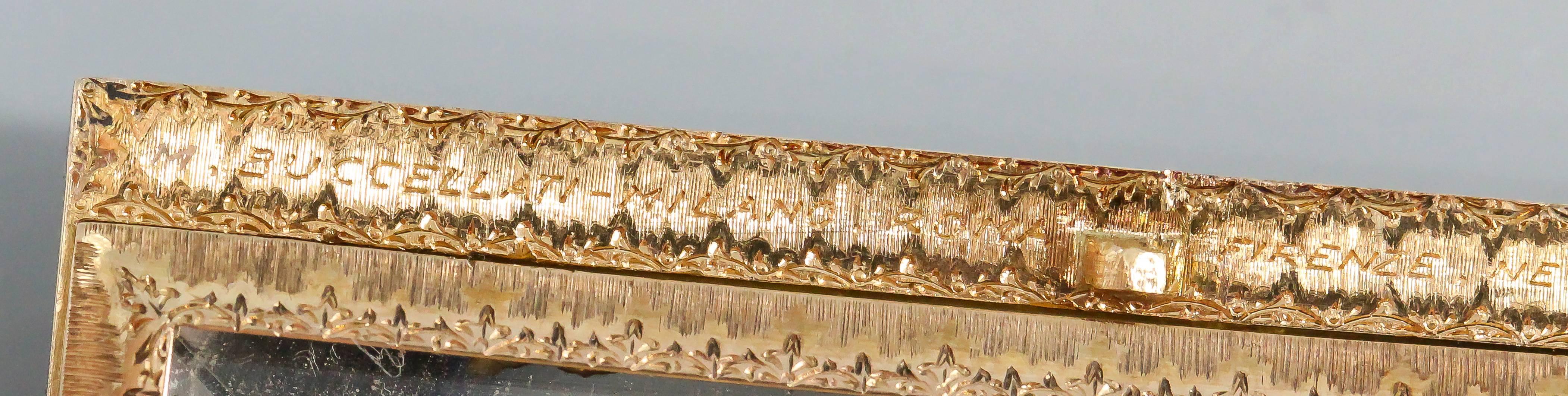 Women's 1930s Buccellati Art Deco Ruby Diamond Gold Compact