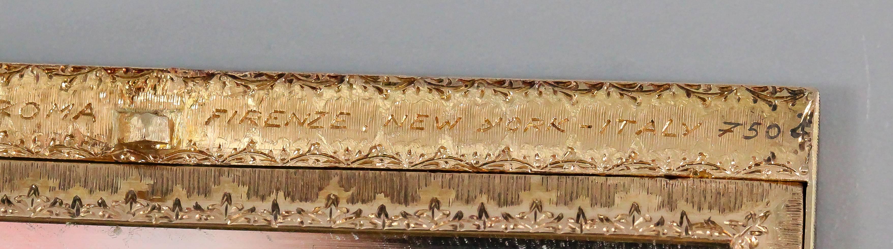 1930er Jahre Buccellati Art Deco Rubin Diamant Gold Kompakt 2