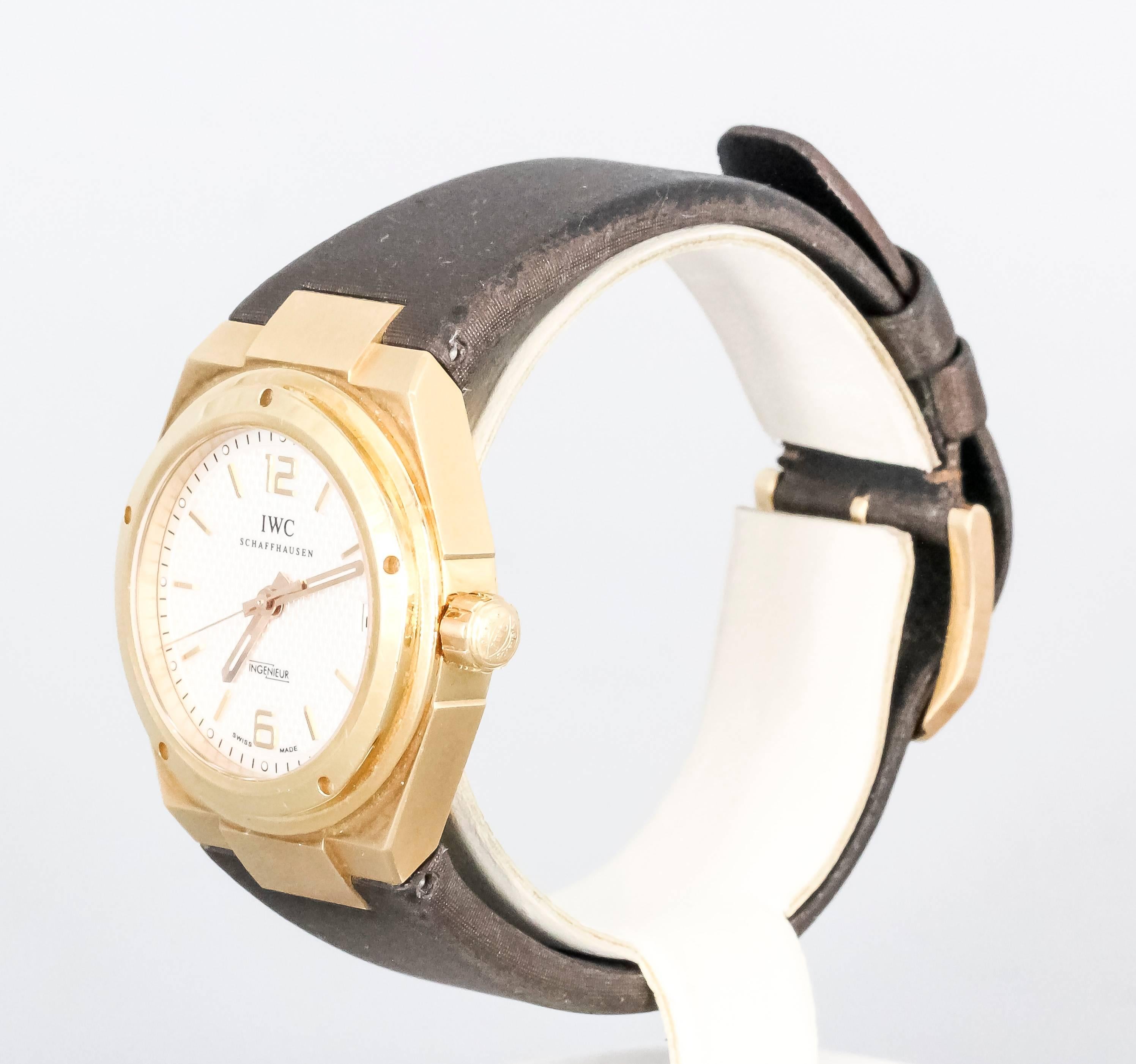 Women's or Men's IWC Ingenieur Yellow Gold Wristwatch