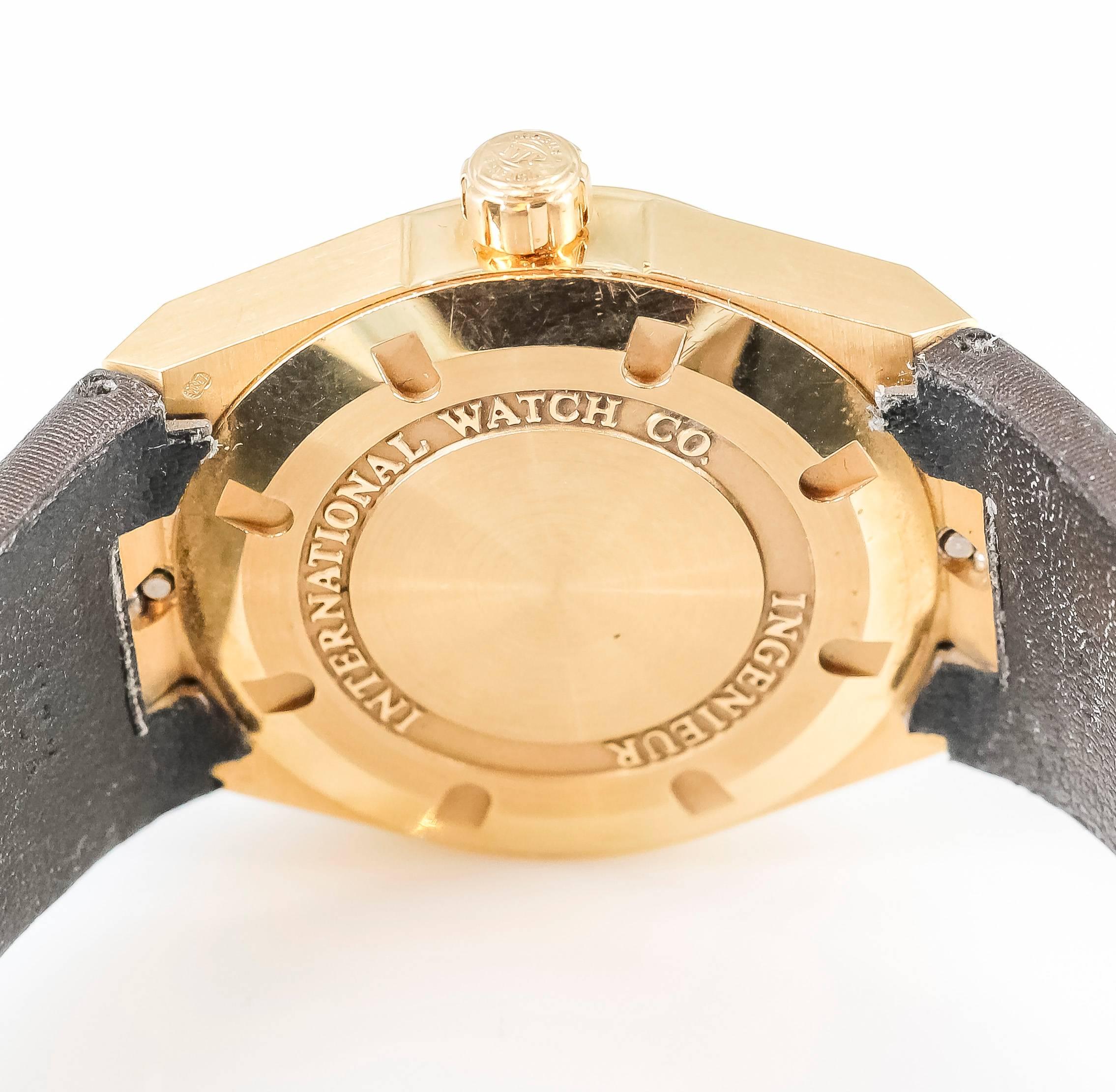 IWC Ingenieur Yellow Gold Wristwatch 1