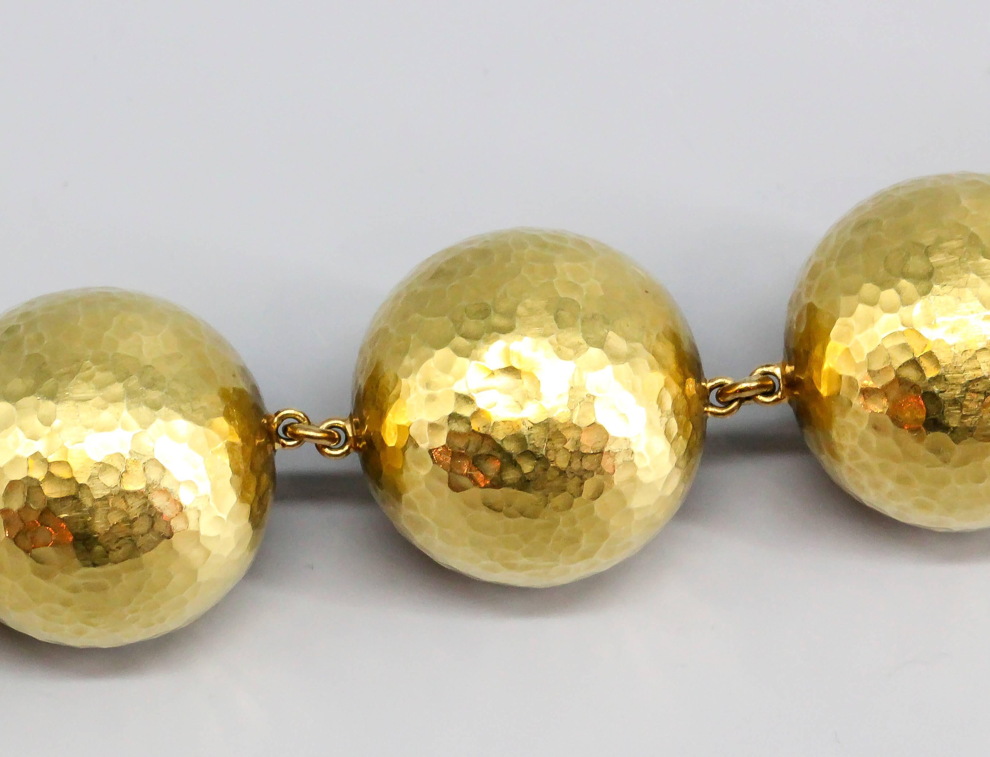 Women's Tiffany & Co. Paloma Picasso Hammered Gold Planets Bracelet