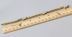 TIFFANY & CO. SCHLUMBERGER Diamond and Gold Rope Leaf Bracelet