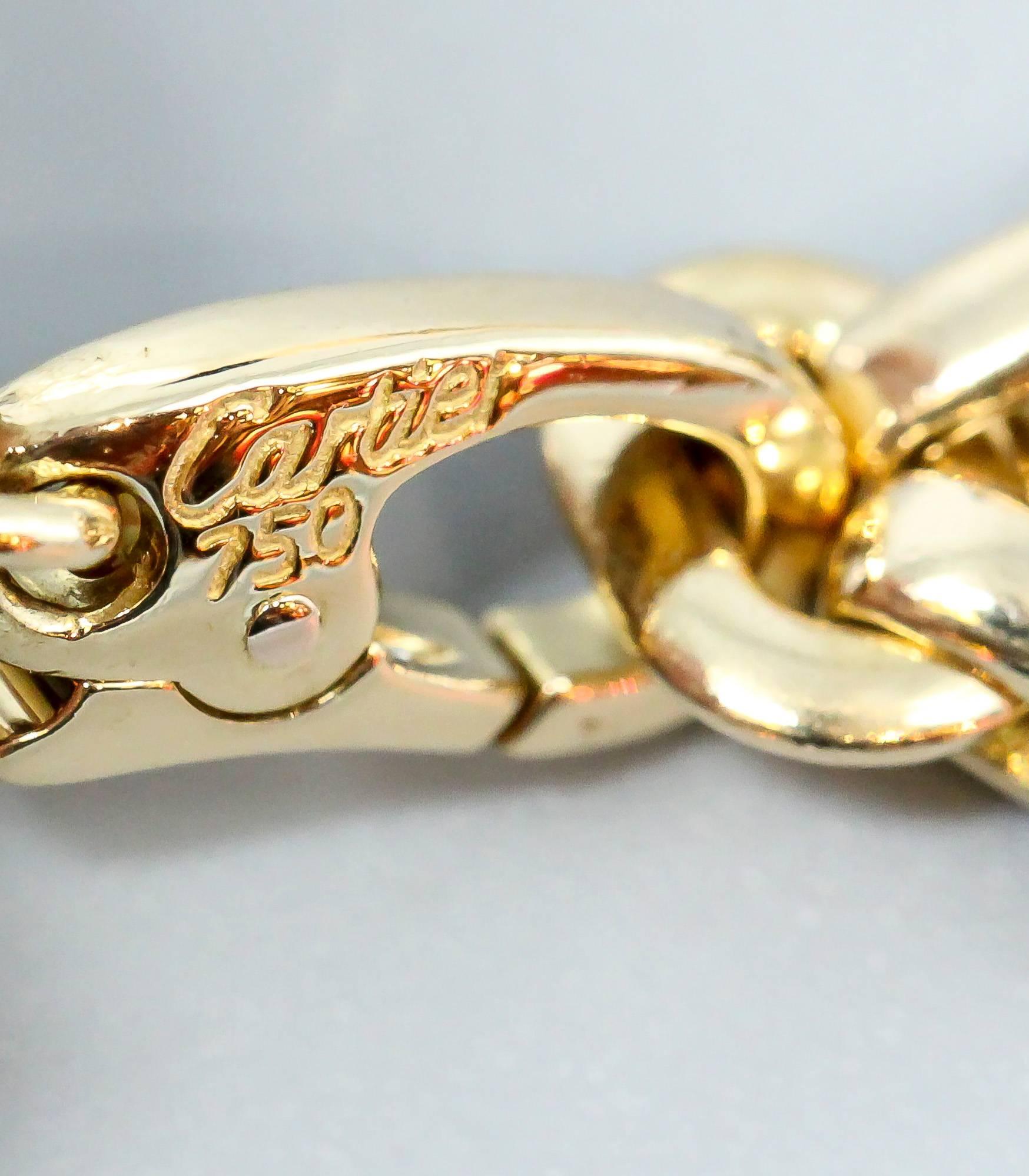 Women's Cartier Ten-Charm Gold Bracelet