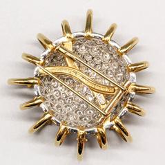 Tiffany & Co. Schlumberger Apollo Diamond Platinum Gold Brooch